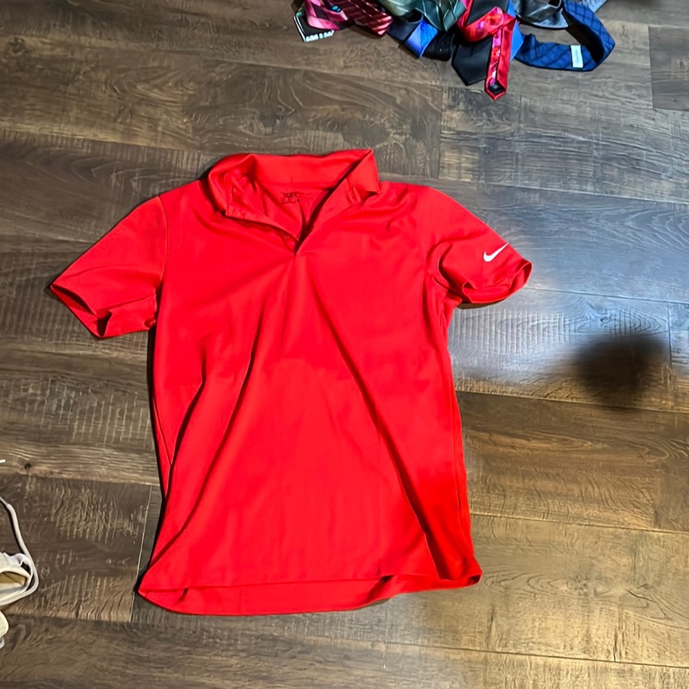 Nike Golf Red Polo Medium NWOT